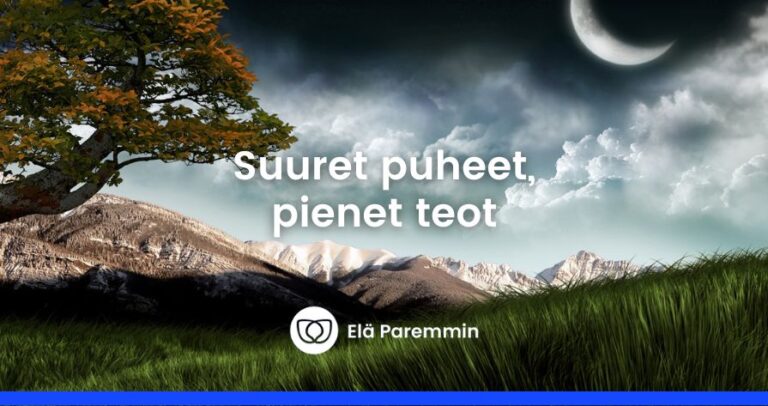 mikä on tärkeintä juuri nyt